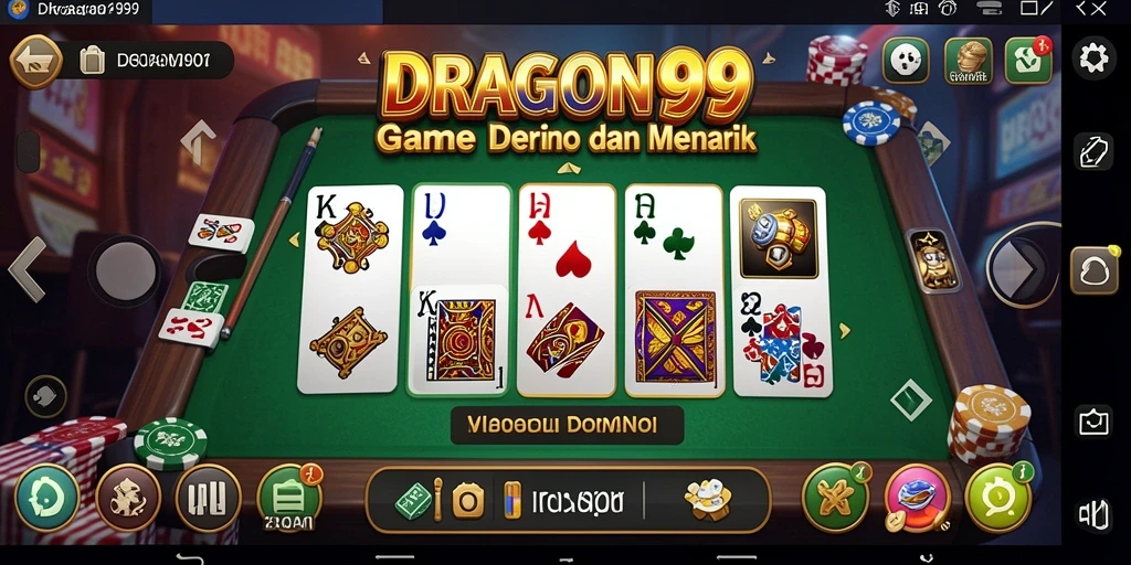 Tampilan gameplay seru dalam DRAGON99 yang memukau.