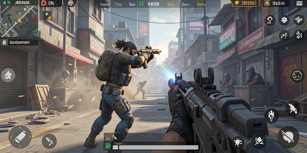 Gameplay seru dalam dunia pertempuran JKTOK yang menegangkan.