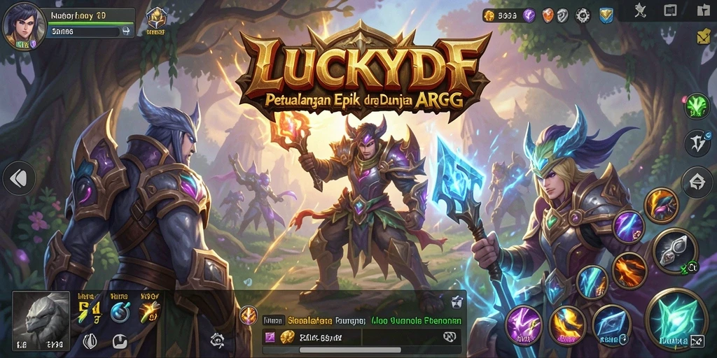 Tampilan gameplay LUCKYDF yang menarik dan penuh aksi.