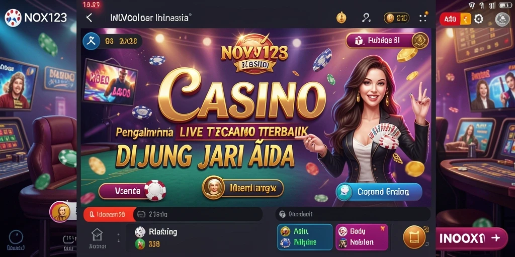 Gameplay Live Casino yang mendebarkan dan interaktif di NOX123.