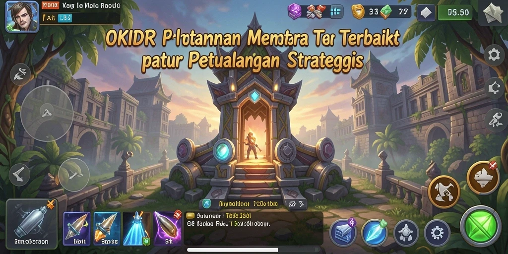 Gameplay menegangkan OKIDR dalam pertempuran Tower Defense.
