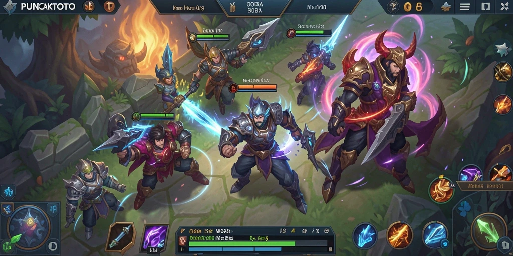 Tampilan penuh aksi dari gameplay PUNCAKTOTO yang seru.