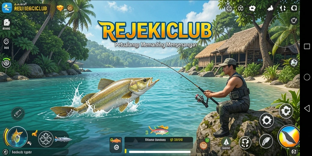 Menampilkan gameplay memancing yang menawan dan menarik di REJEKICLUB.