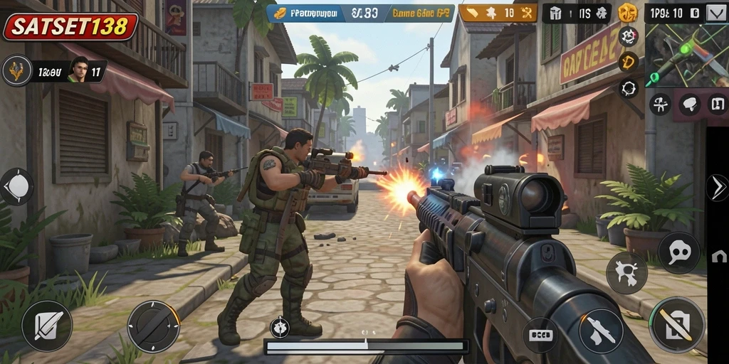 Gameplay seru SATSET138 dengan aksi tembak-menembak yang mendebarkan.