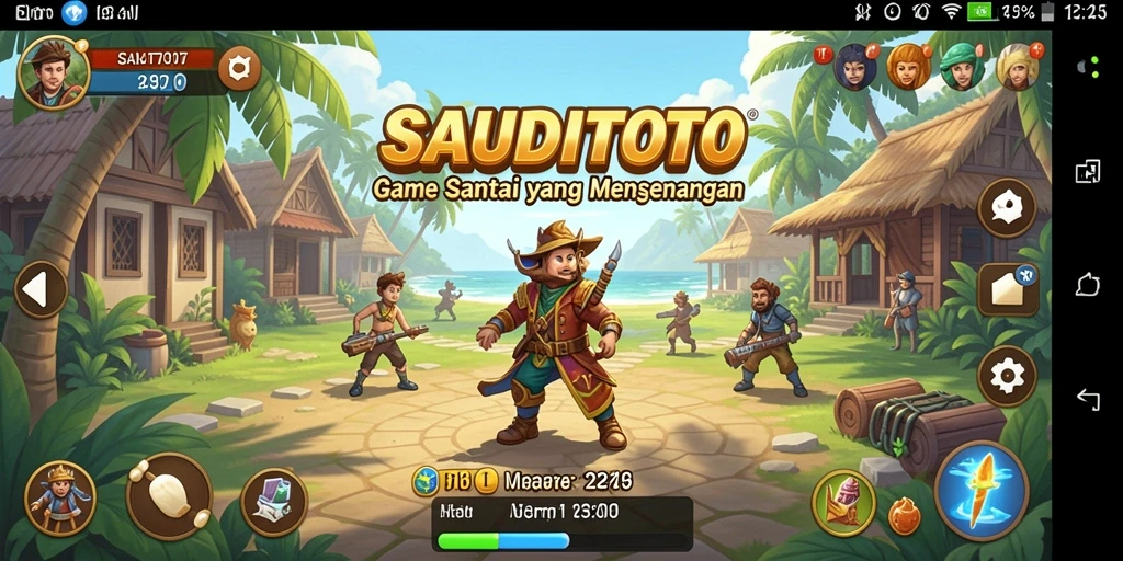 Tampilan permainan <strong>SAUDITOTO</strong> yang cerah dan menarik saat dimainkan.