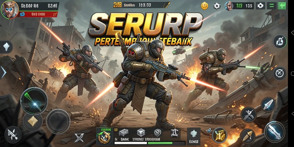 Tampilan gameplay SERURP yang menarik dan menantang.