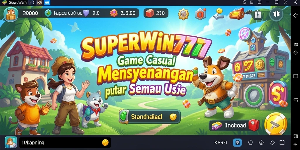 Tampilan gameplay SUPERWIN777 yang seru dan penuh warna.