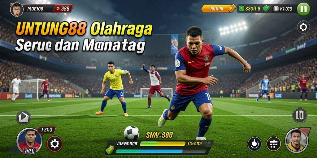 Tampilan gameplay UNTUNG88 menunjukkan aksi olahraga yang mendebarkan.