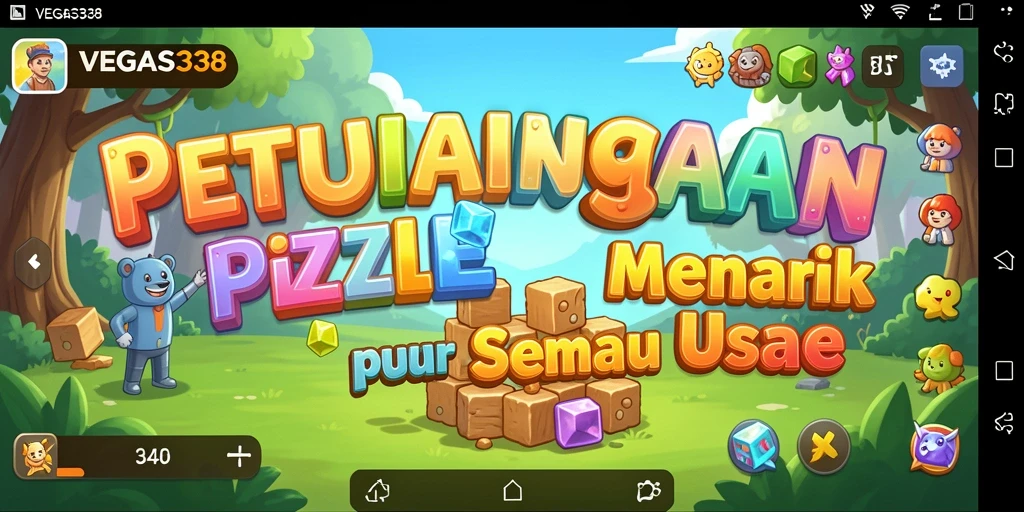 Screenshot gameplay dari VEGAS338 menunjukkan teka-teki menarik dan grafis yang memukau.