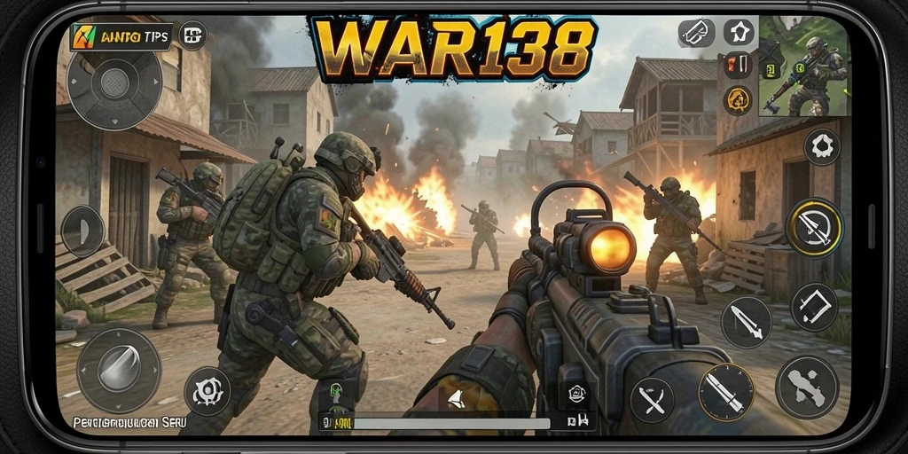 Gameplay seru dan mendebarkan dalam WAR138 dengan aksi TPS.